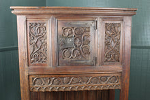 Load image into Gallery viewer, French Handcarved Oak Cupboard c.1880