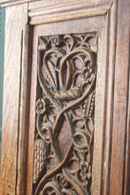 Load image into Gallery viewer, French Handcarved Oak Cupboard c.1880
