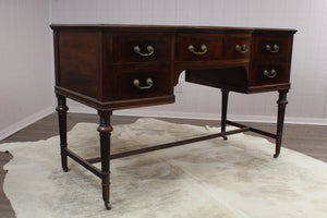 English Mahogany Writing Desk c.1890-1900