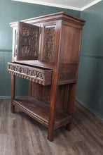 Load image into Gallery viewer, French Handcarved Oak Cupboard c.1880