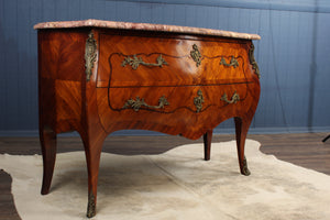 French Marble Top Bombe Chest c.1890