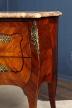 Load image into Gallery viewer, French Marble Top Bombe Chest c.1890