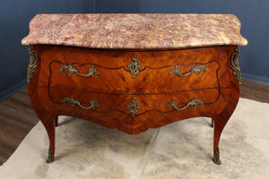 French Marble Top Bombe Chest c.1890