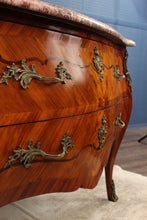 Load image into Gallery viewer, French Marble Top Bombe Chest c.1890