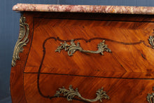 Load image into Gallery viewer, French Marble Top Bombe Chest c.1890