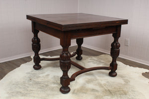 English Oak Drawleaf Table c.1900