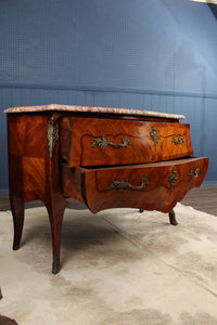 French Marble Top Bombe Chest c.1890