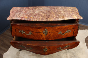 French Marble Top Bombe Chest c.1890