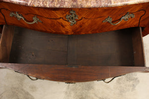 French Marble Top Bombe Chest c.1890