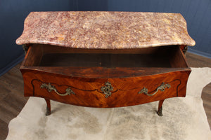 French Marble Top Bombe Chest c.1890