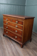 Load image into Gallery viewer, Petite English Georgian Mahogany Chest c.1850