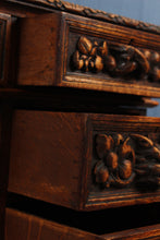 Load image into Gallery viewer, Handcarved European Oak Desk c.1890