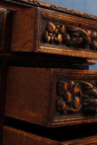 Handcarved European Oak Desk c.1890