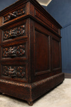 Load image into Gallery viewer, Handcarved European Oak Desk c.1890