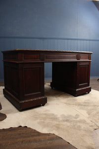 Handcarved European Oak Desk c.1890