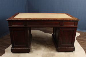 Handcarved European Oak Desk c.1890