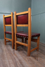 Load image into Gallery viewer, Pair of Leather English Chairs c.1900