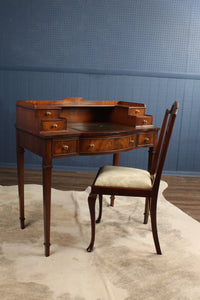 English Mahogany Desk and Chair c.1920