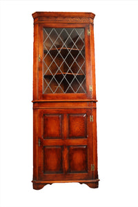 English Oak Corner Cabinet c.1950