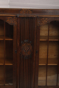 English Oak Art Deco Bookcase c.1930