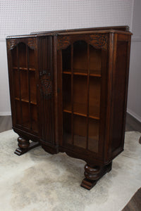 English Oak Art Deco Bookcase c.1930