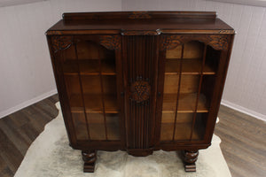 English Oak Art Deco Bookcase c.1930