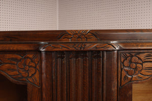 English Oak Art Deco Bookcase c.1930