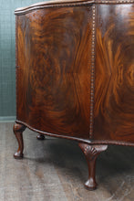 Load image into Gallery viewer, English Flame Mahogany Serpentine Cabinet c.1900