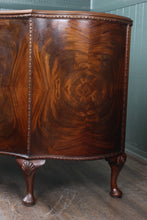 Load image into Gallery viewer, English Flame Mahogany Serpentine Cabinet c.1900