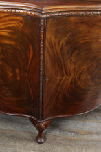 Load image into Gallery viewer, English Flame Mahogany Serpentine Cabinet c.1900