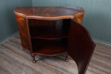 Load image into Gallery viewer, English Flame Mahogany Serpentine Cabinet c.1900