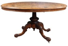 Load image into Gallery viewer, English Burl Walnut Loo Table c.1880