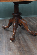 Load image into Gallery viewer, English Burl Walnut Loo Table c.1880