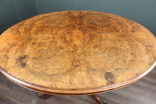 Load image into Gallery viewer, English Burl Walnut Loo Table c.1880