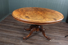 Load image into Gallery viewer, English Burl Walnut Loo Table c.1880
