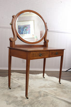 Load image into Gallery viewer, English Inlaid Mahogany Dressing Table c.1920