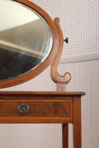 English Inlaid Mahogany Dressing Table c.1920