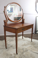 Load image into Gallery viewer, English Inlaid Mahogany Dressing Table c.1920