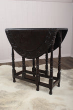 Load image into Gallery viewer, English Carved Oak Occasional Table c.1900