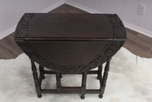 Load image into Gallery viewer, English Carved Oak Occasional Table c.1900