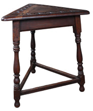 Load image into Gallery viewer, English Carved Oak Occasional Table c.1900