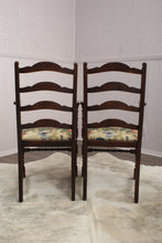 Load image into Gallery viewer, English Oak Pair of Captains Chairs