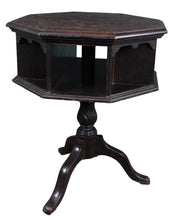 Load image into Gallery viewer, English Carved Oak Revolving Bookcase c.1900