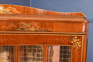 English Chinoiserie Display Cabinet c.1910 - The Barn Antiques