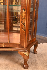 English Chinoiserie Display Cabinet c.1910 - The Barn Antiques