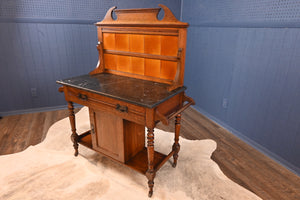 Victorian English Oak Washstand c.1900 - The Barn Antiques