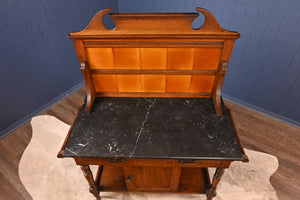 Victorian English Oak Washstand c.1900 - The Barn Antiques