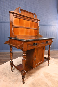 Victorian English Oak Washstand c.1900 - The Barn Antiques