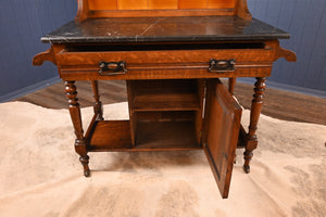 Victorian English Oak Washstand c.1900 - The Barn Antiques