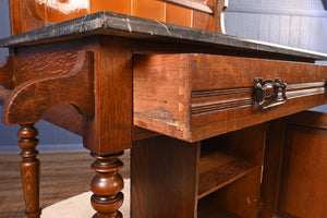 Victorian English Oak Washstand c.1900 - The Barn Antiques